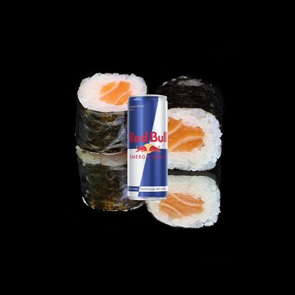 Sushi Maki "May" Set 16ks + Red Bull